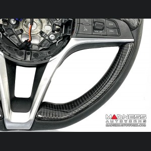 Alfa Romeo Giulia Steering Wheel Trim - Carbon Fiber - Lower Side Cover Set - Pre '20 Models